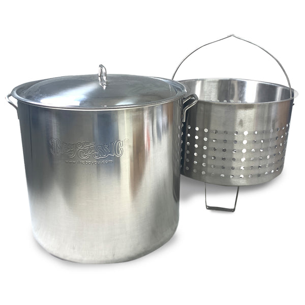 Bayou Classic 12 Quart Aluminum Tamale Pot w/ Steam Rack (8512)