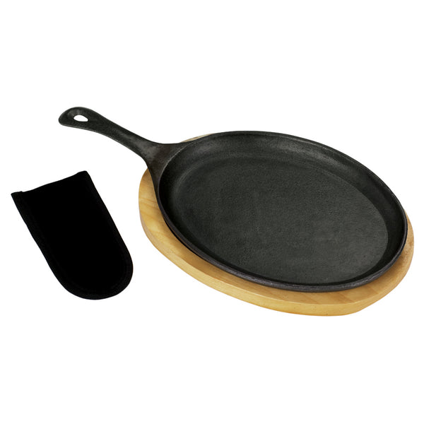 Fajita Pan Nonstick Bakeware Cast Iron Grizzler Pan Fajita Skillet