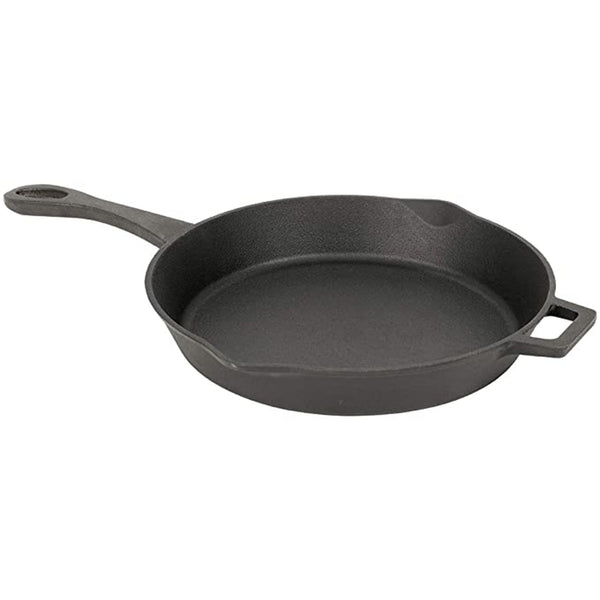 Chantal 4 Quart Round Cast Iron Saute Skillet with Lid ,Marigold