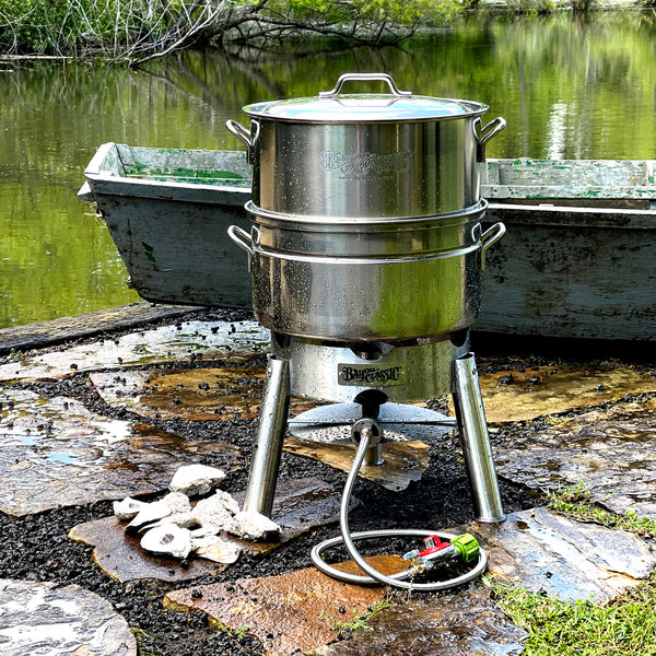 Oyster Steamer 1/2 Bushel Stainless Steel, Bayou Classic