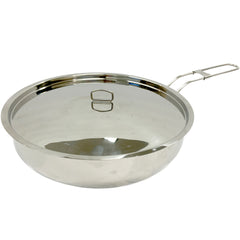 Stainless Steel Camp Skillet and Lid