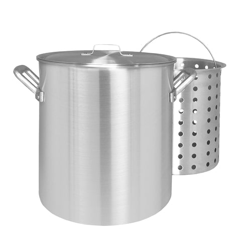 Bayou Classic 12 Quart Aluminum Tamale Pot w/ Steam Rack (8512)