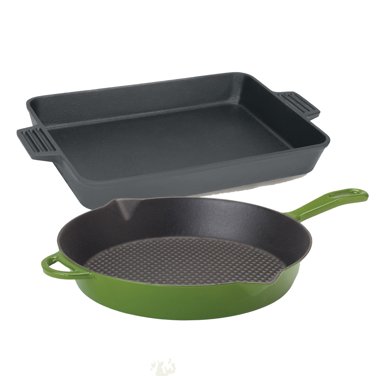 Cast Iron Kitchen Set, cypress green