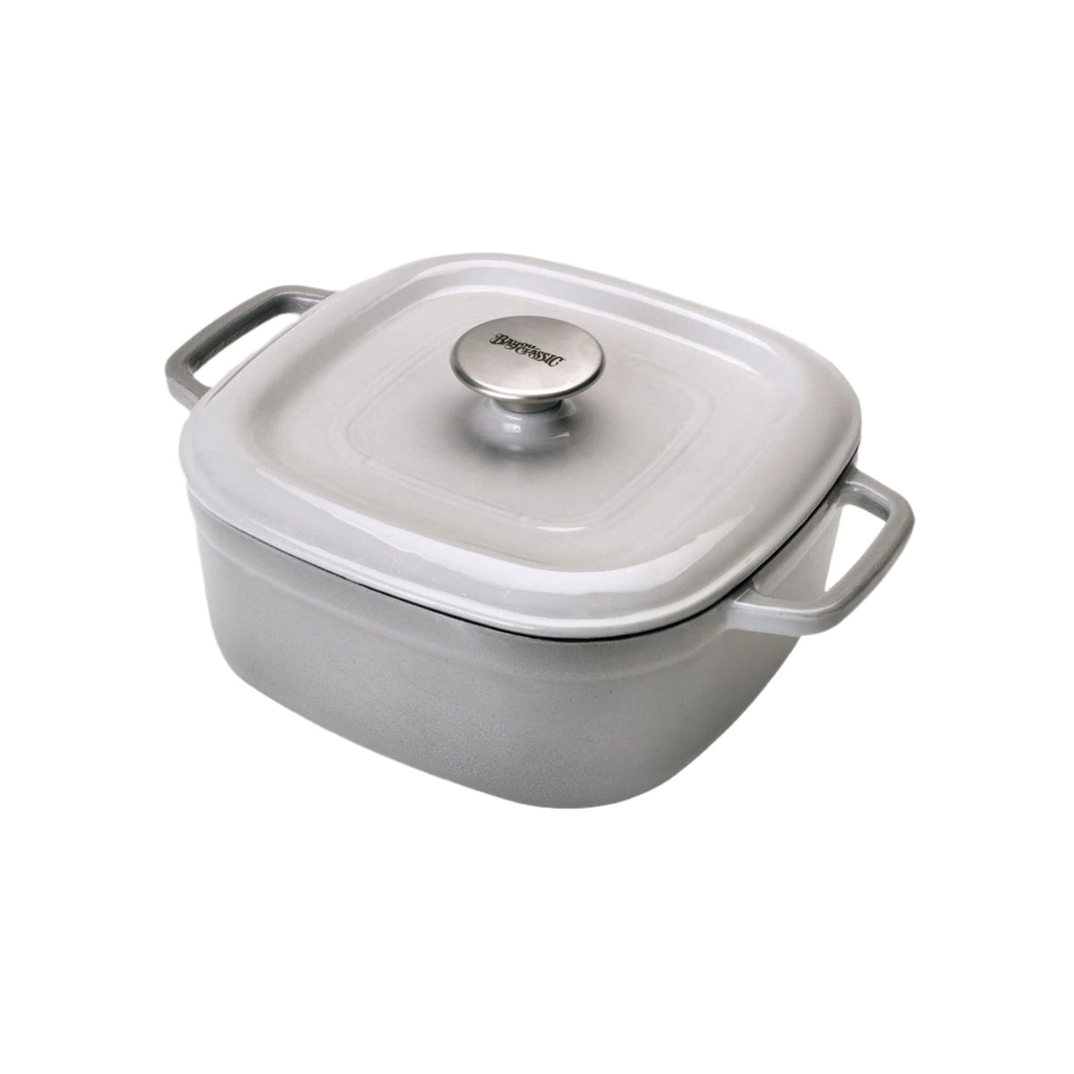 4-qt Enameled Covered Casserole, Weathered Grey