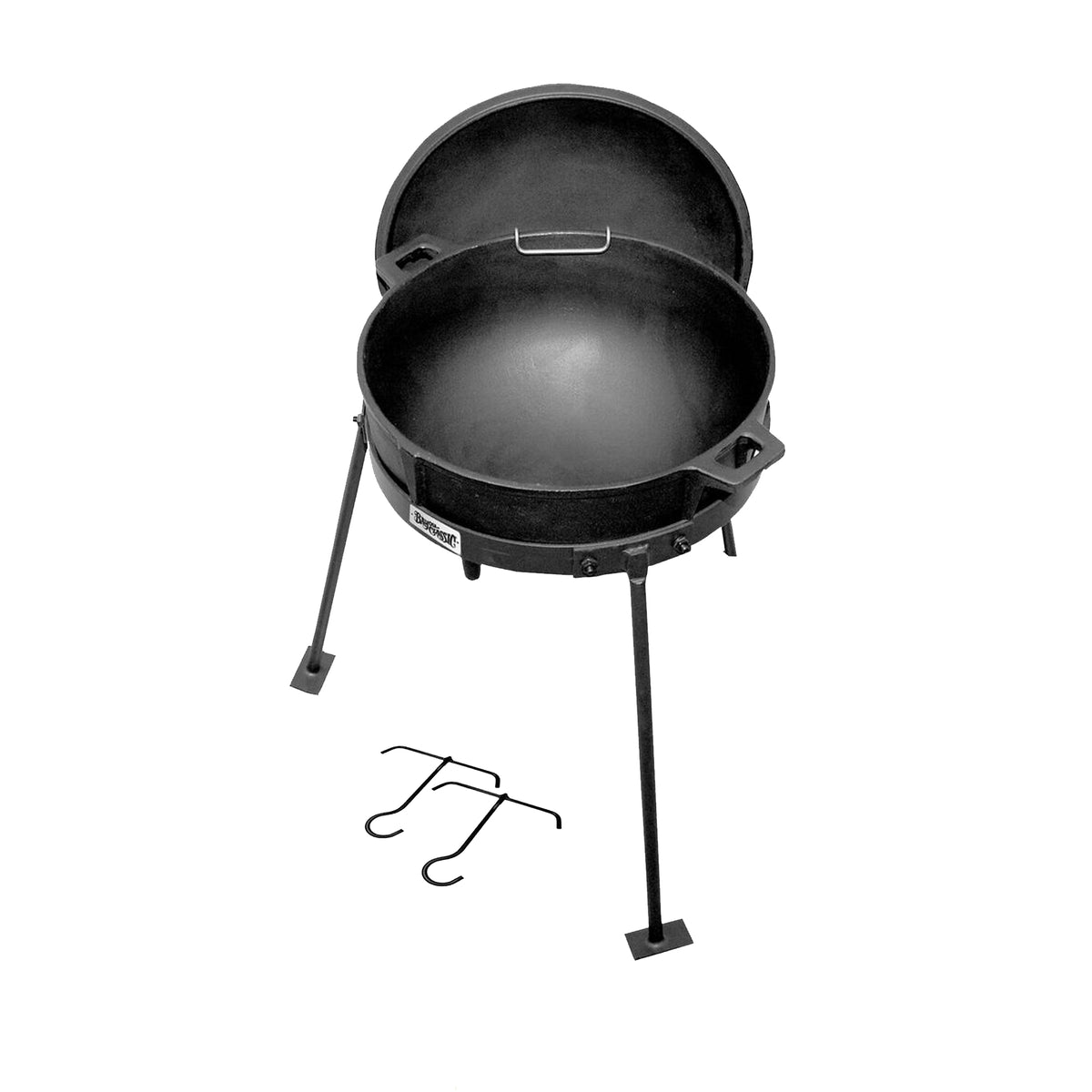 Cast Iron Jambalaya Kettle with Lid and Stand (5-gal, 7-gal, 10-gal)