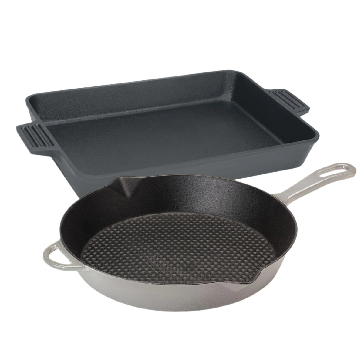 Cast Iron Kitchen Set, Weathered Grey