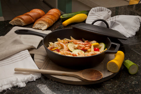 5-qt Cast Iron Covered Skillet